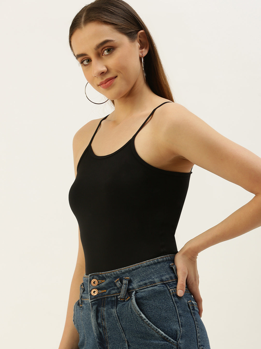 Women Black Inner wear Top