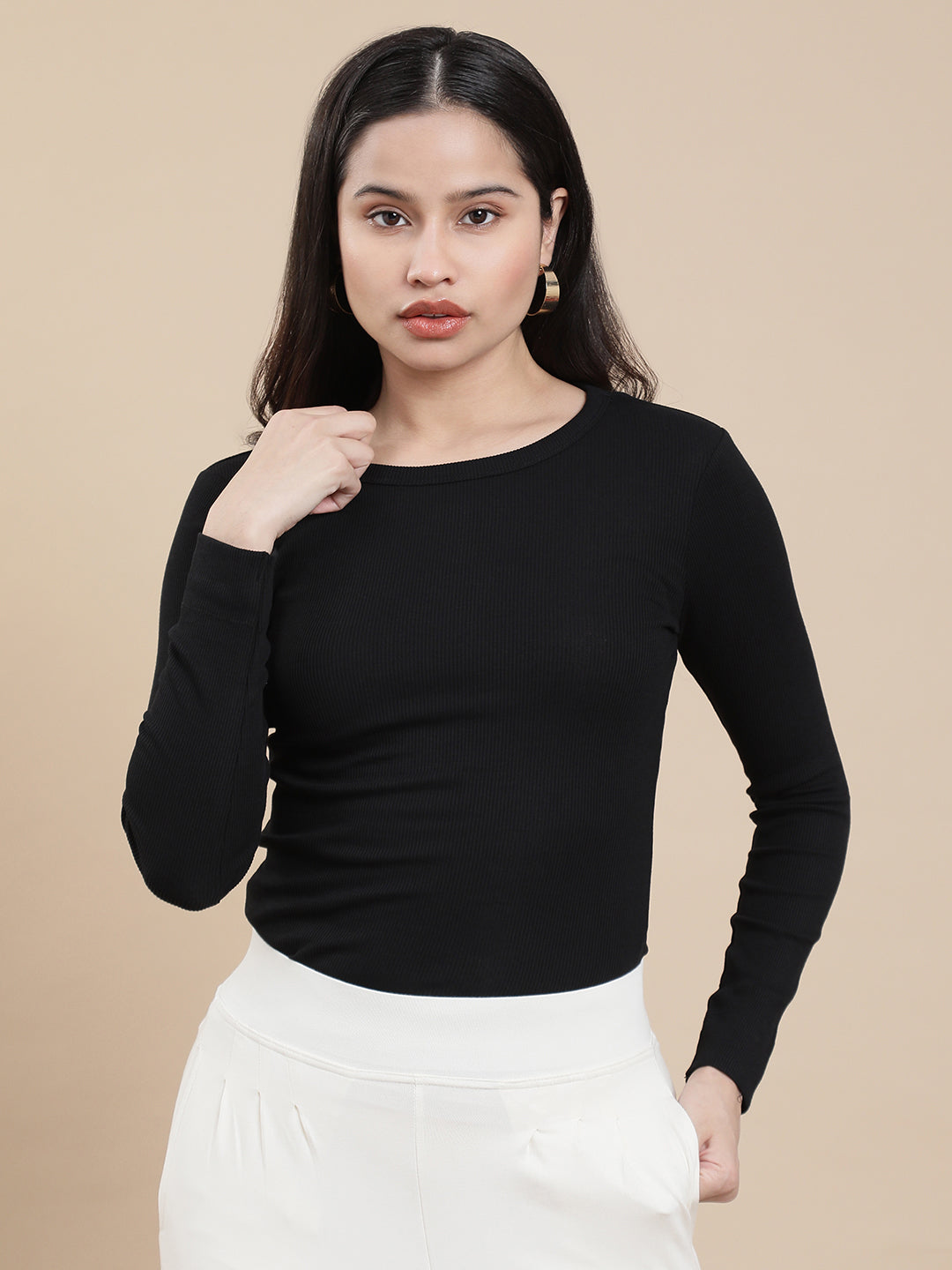 Women Black Casual Top