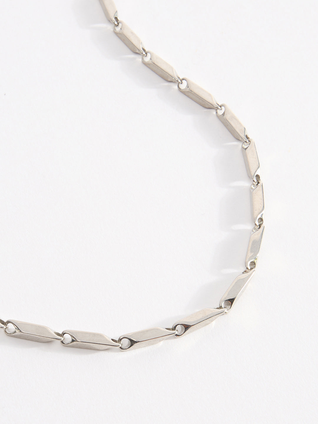 Men Trendy Rice Design Chain With Lobster Closure