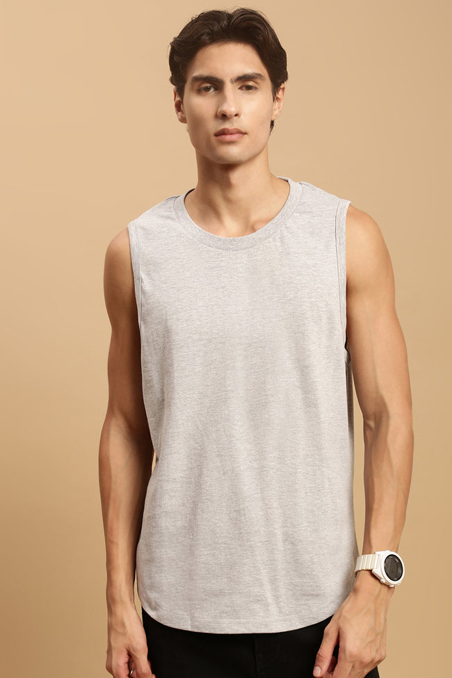 Men Grey Half Sleeve T-Shirt