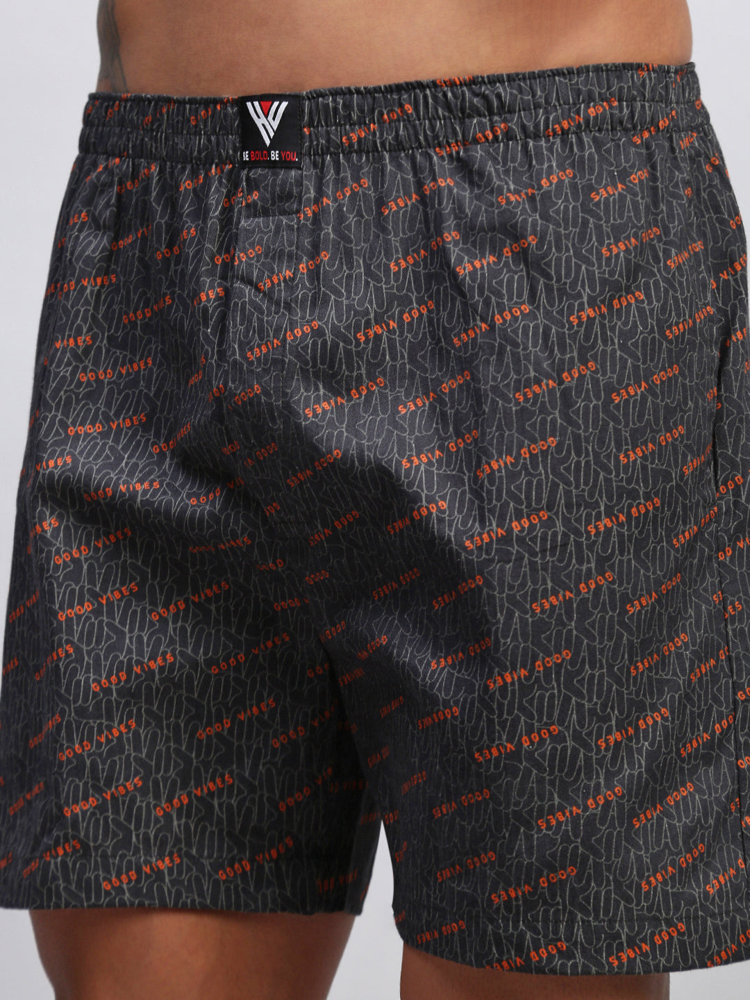 Men Pack of 2 Printed Cotton Boxer Shorts