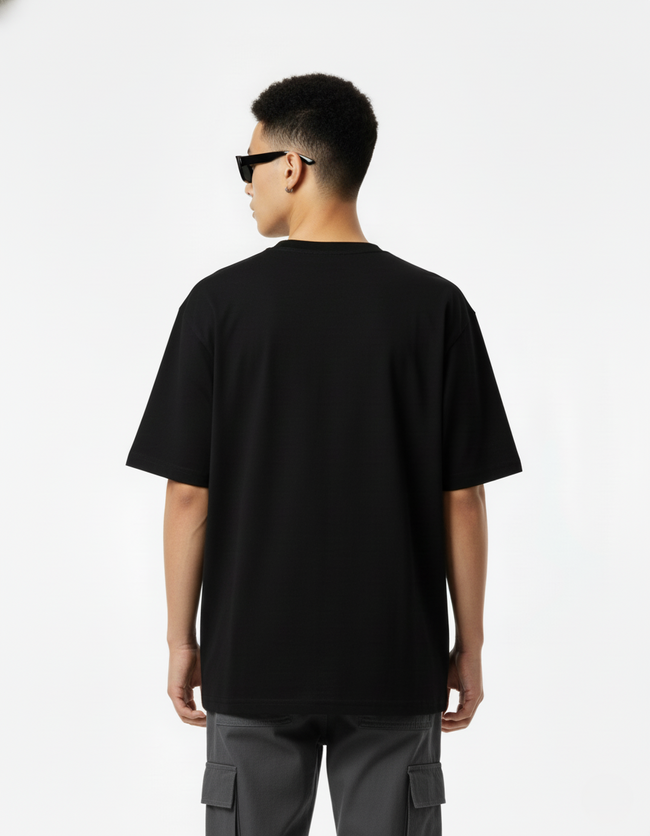 Men Printed Cotton Oversized T-Shirt