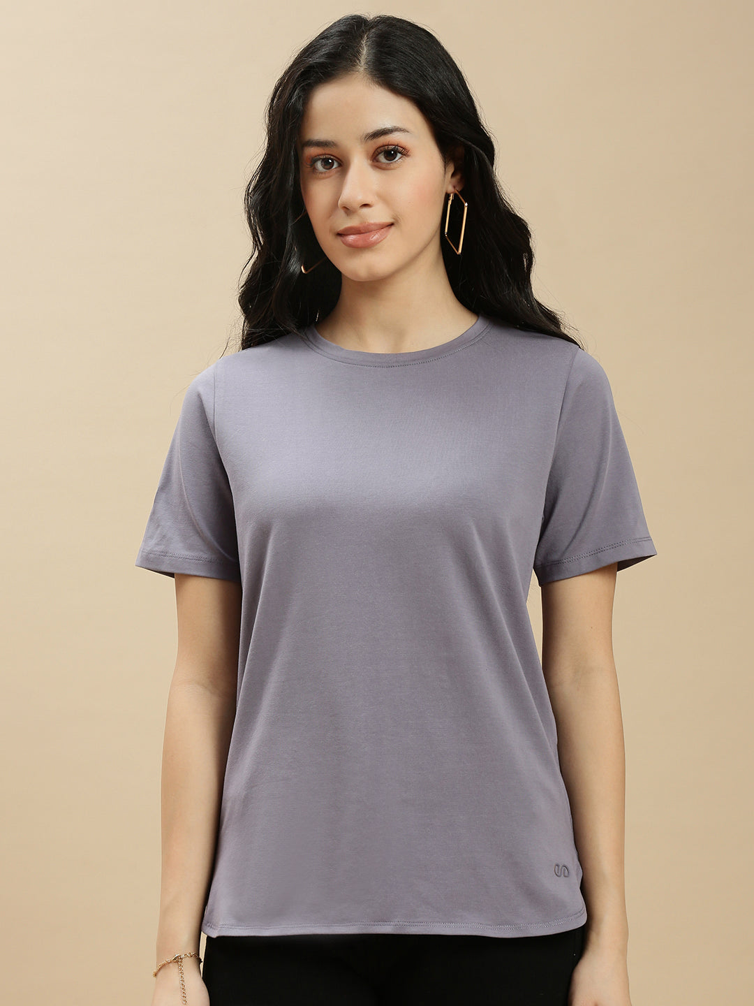 Women Blue Half Sleeve Top