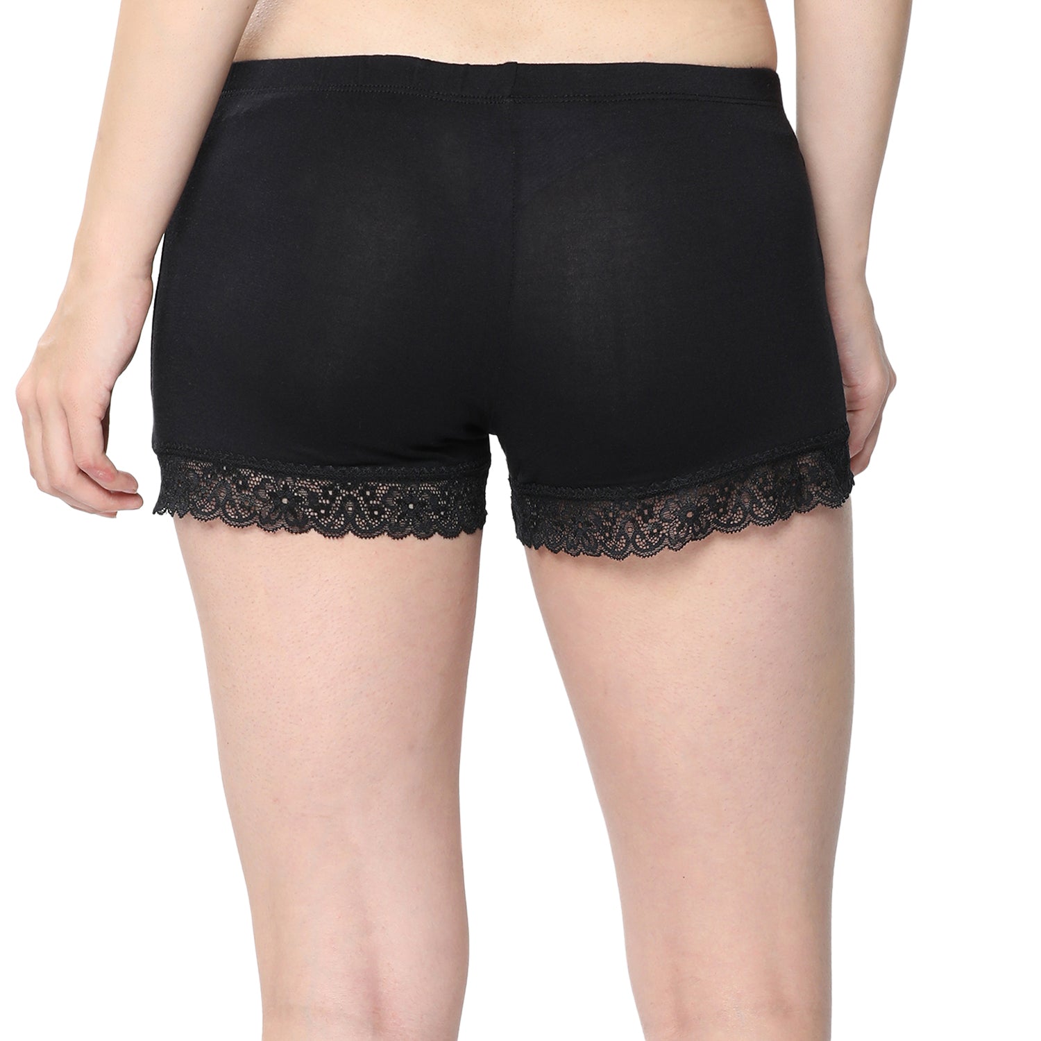 Women Black Ultralight Hot Shorts
