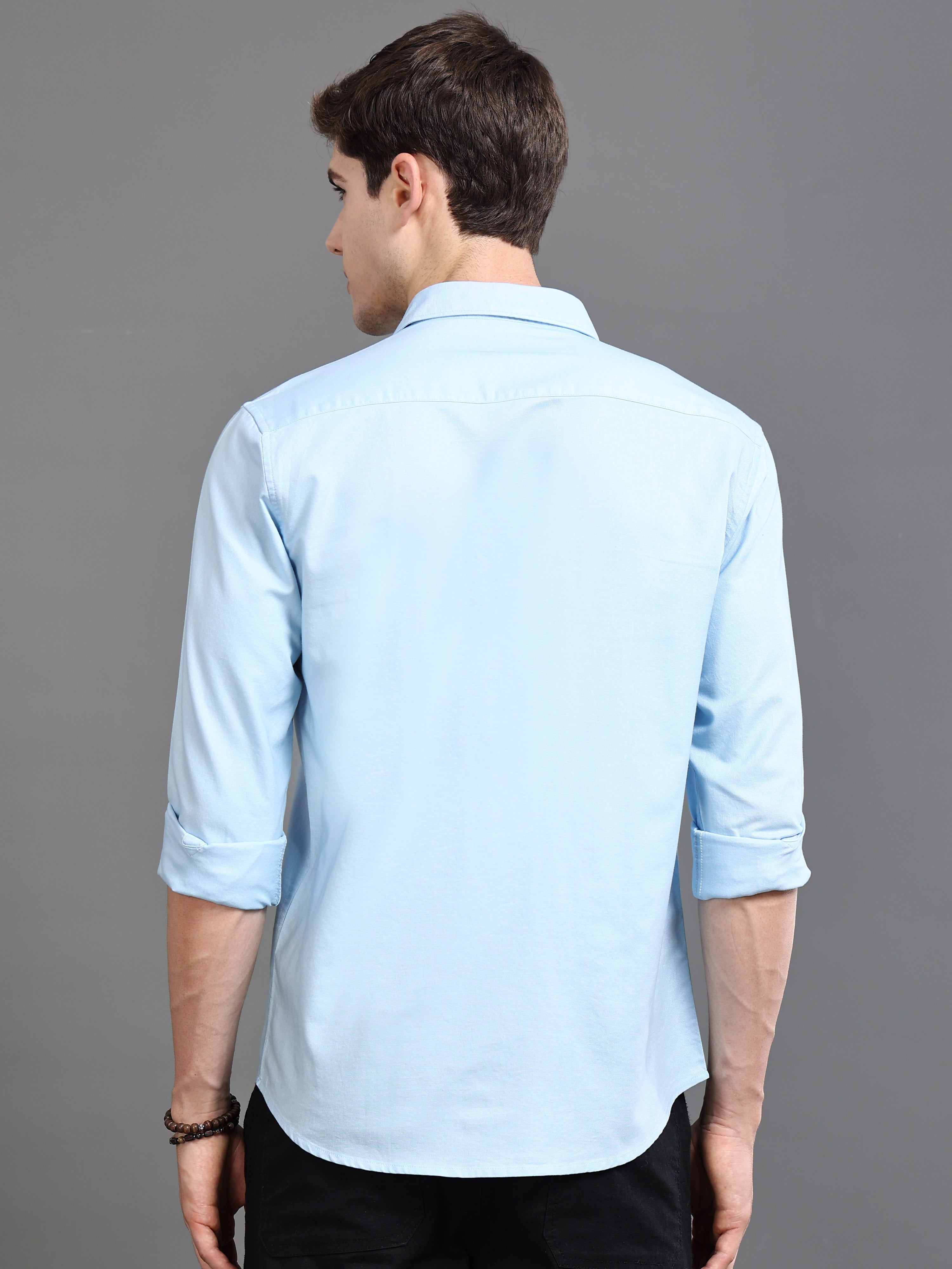 Men Blue Printed Shirt