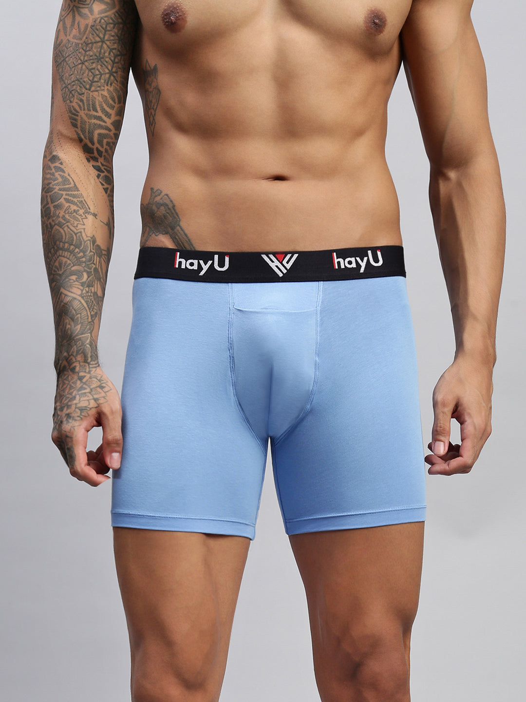 Men Blue Boxer Briefs