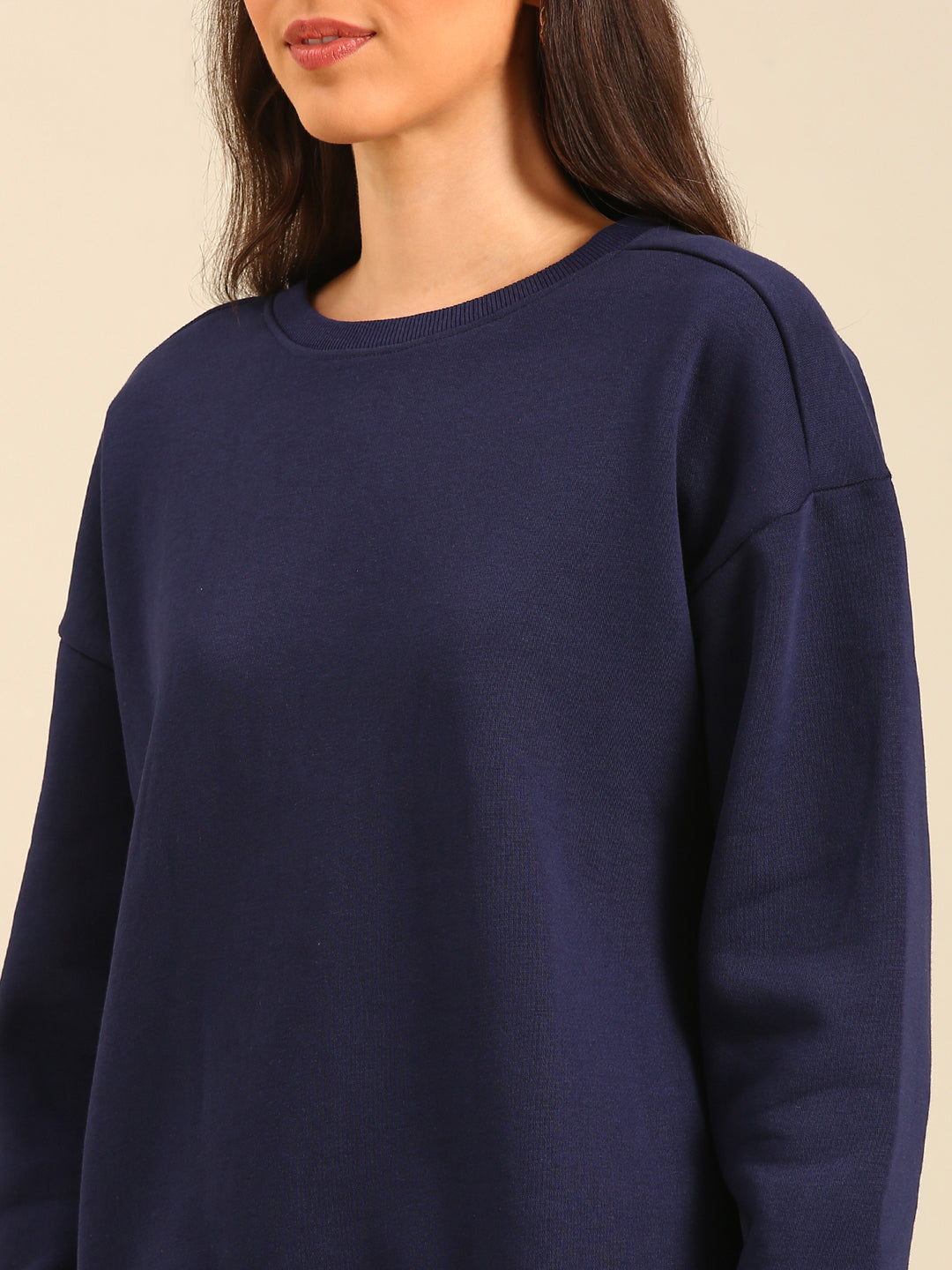 Women Navy Winter Sweatshirt