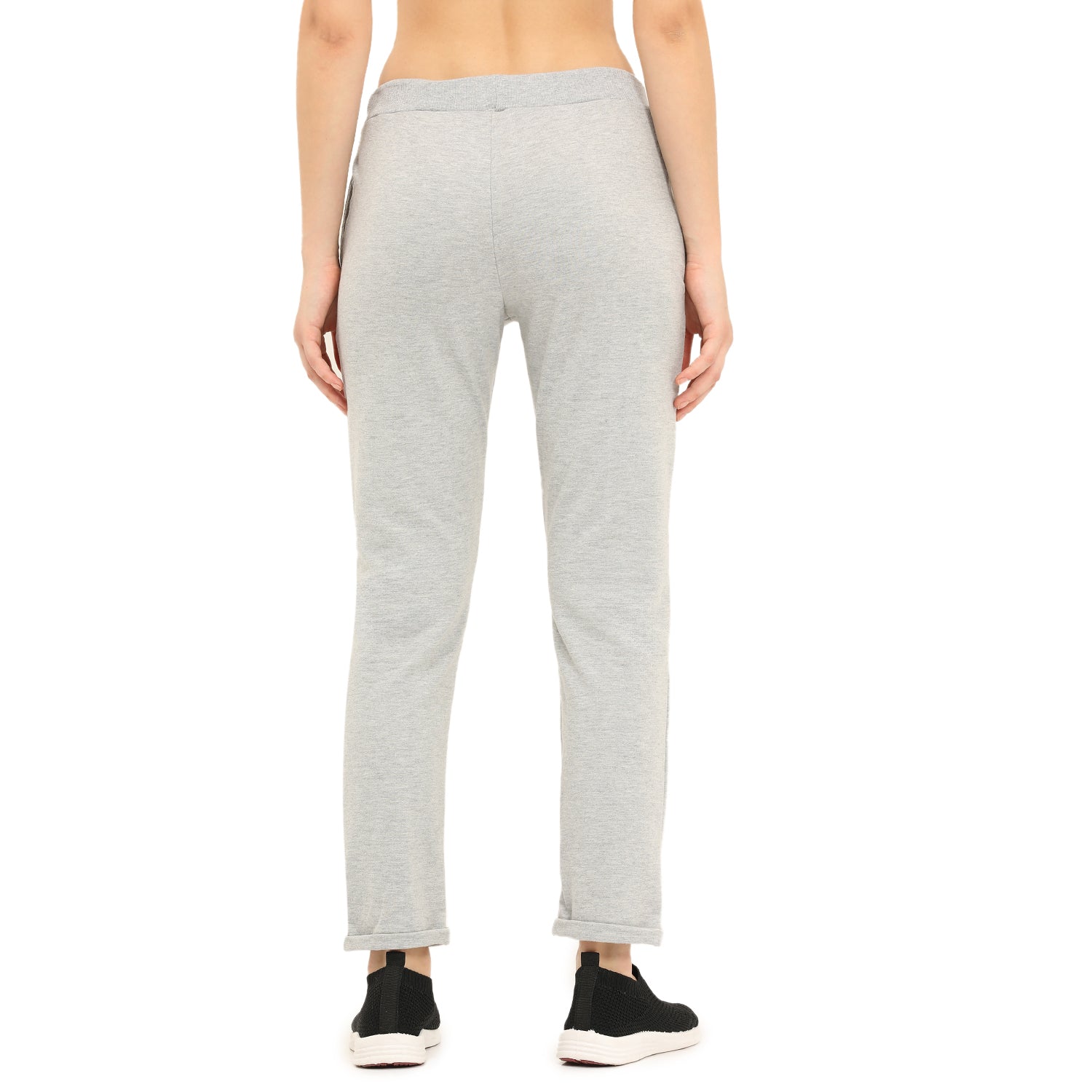 Women Grey Ankle Length Track Pant