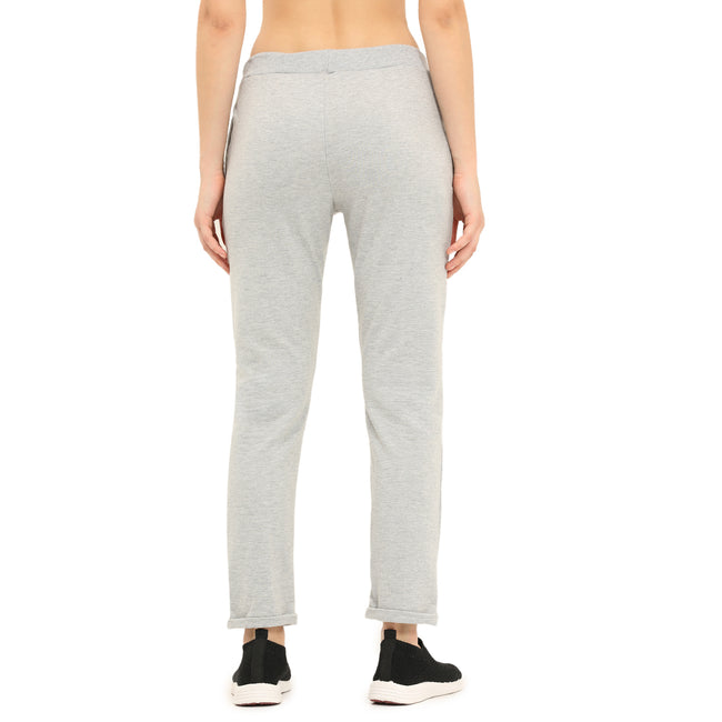 Women Grey Ankle Length Track Pant