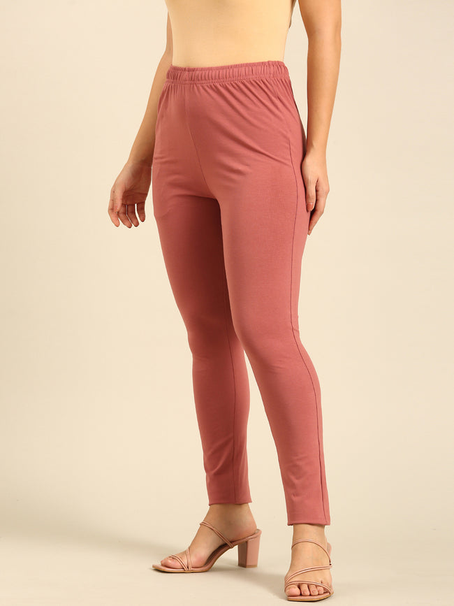 Women Peach Casual Pants