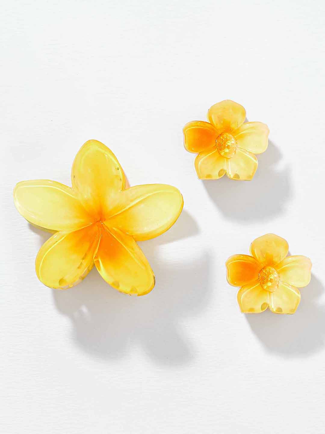 Gold Hair Claw Clips With Free Pouch Set Of 3
