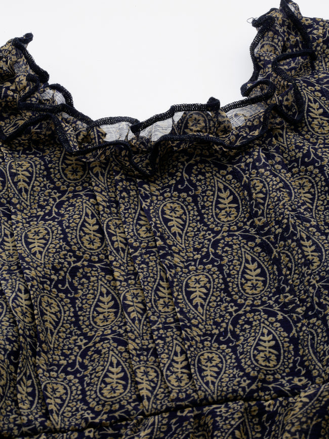 Women Soft Bloom Chiffon Dress