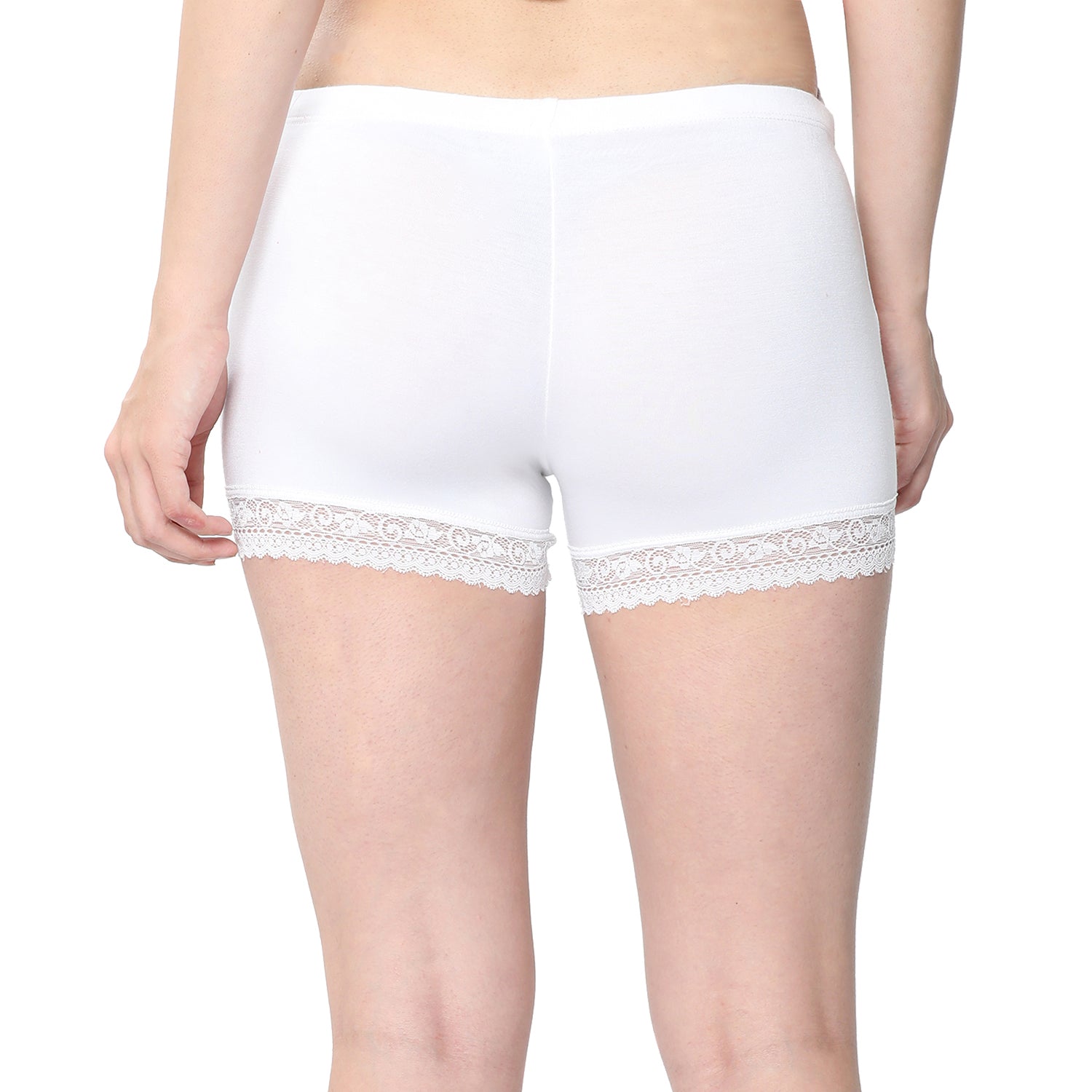 Women White Ultralight Hot Shorts
