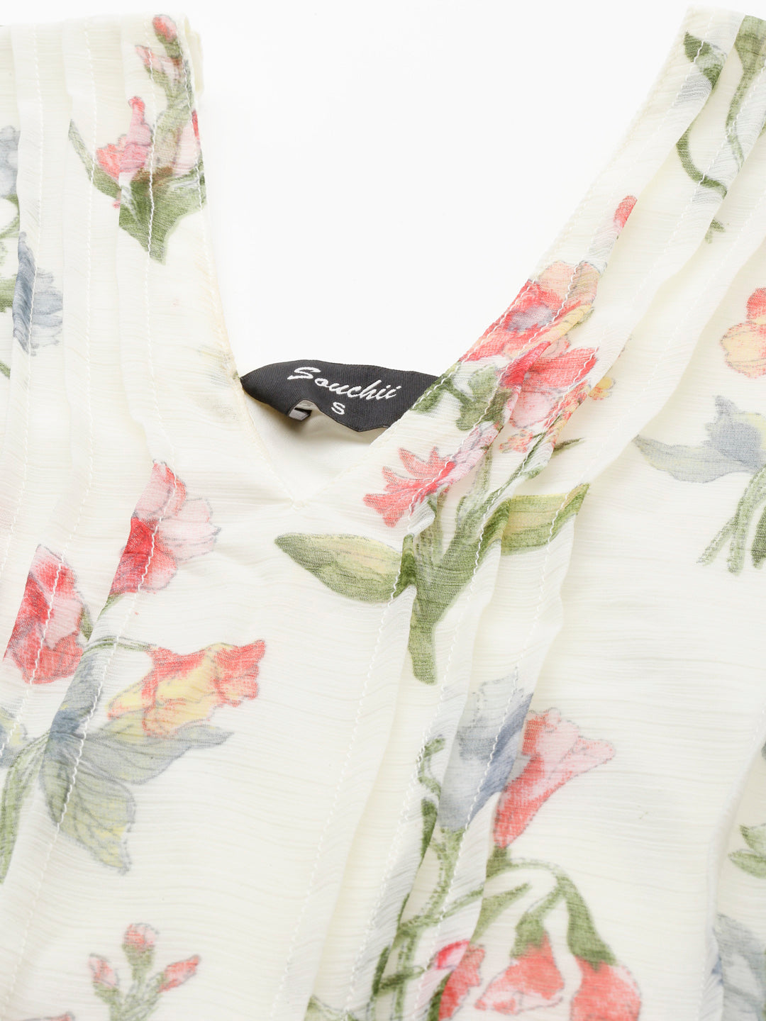 Women Soft Bloom Chiffon Dress