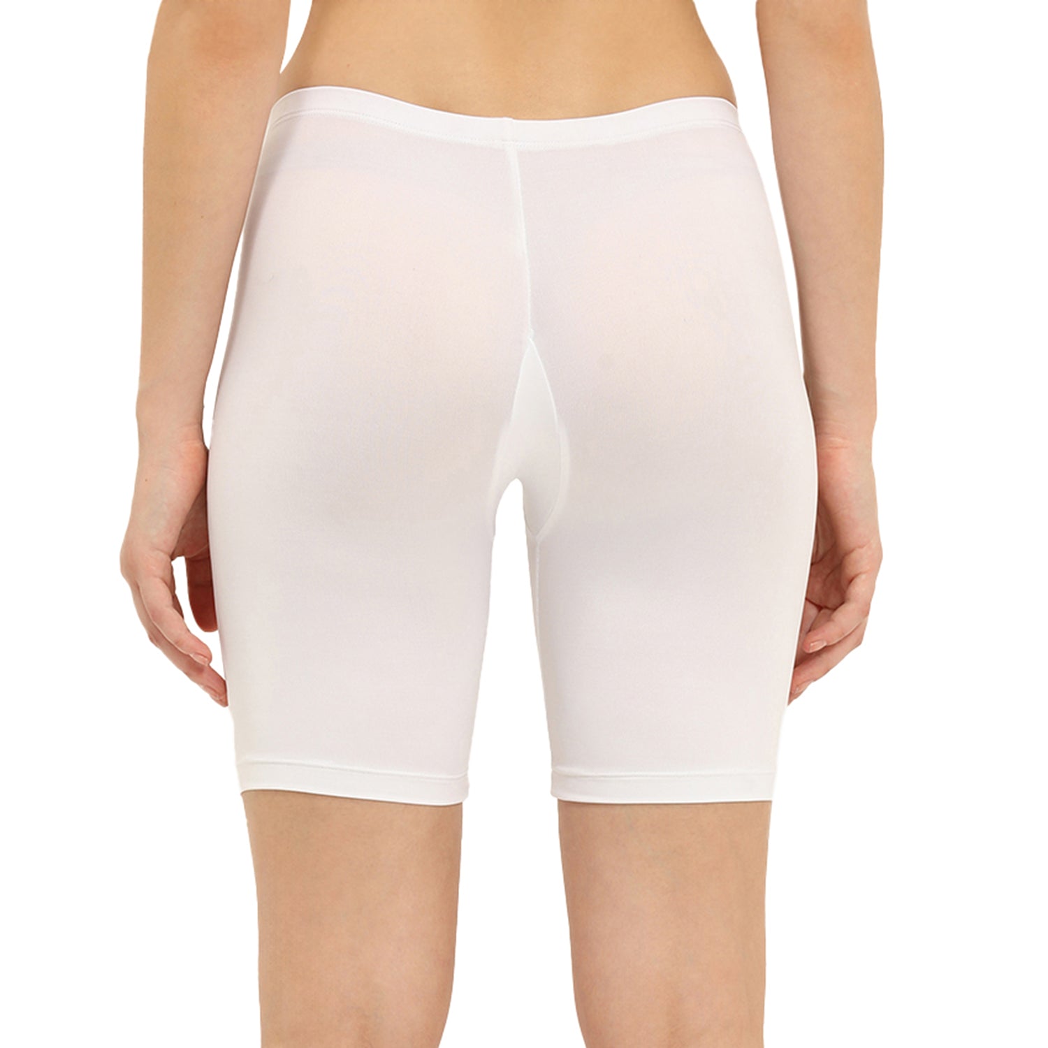 Women White Cycling Shorts