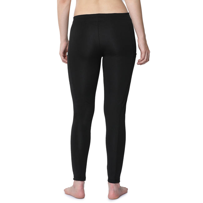 Women Black Ankle Length Yoga Pant