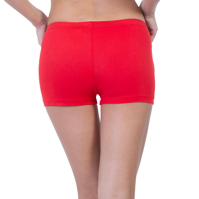 Women Red Basic Underskirt Shorts