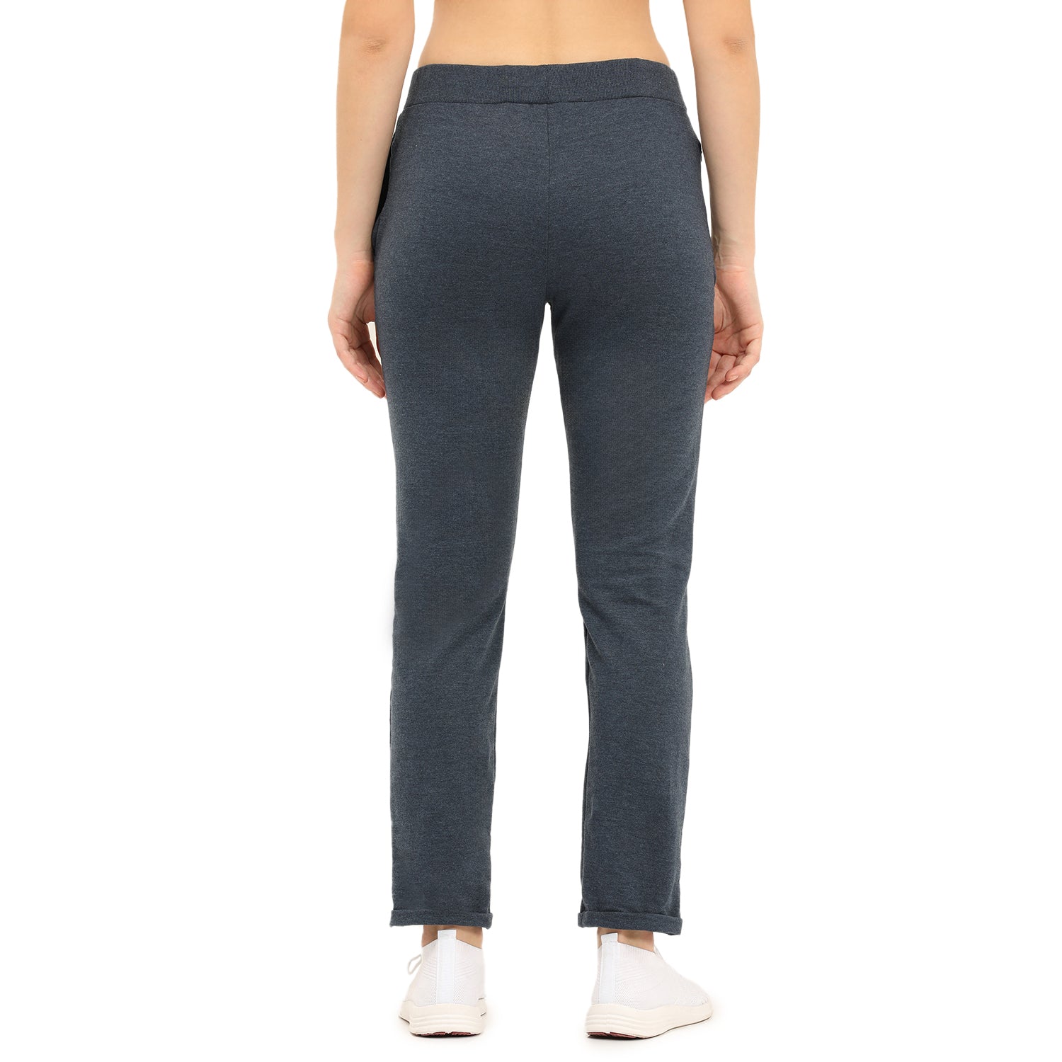Women Navy Ankle Length Track Pant