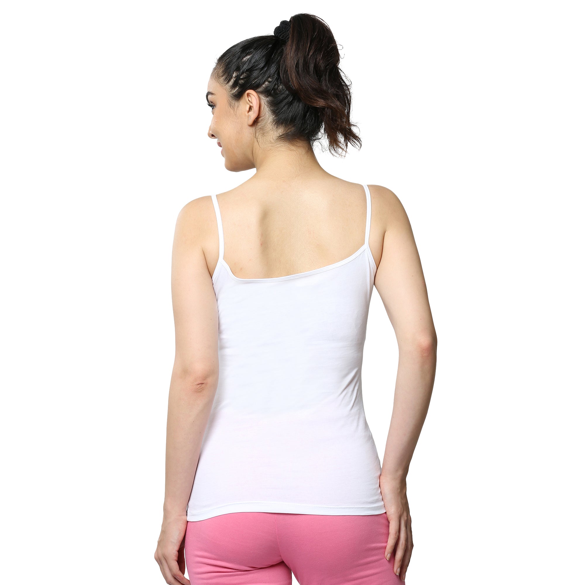 Contour Fit Round Neck Short Length Lace Camisole