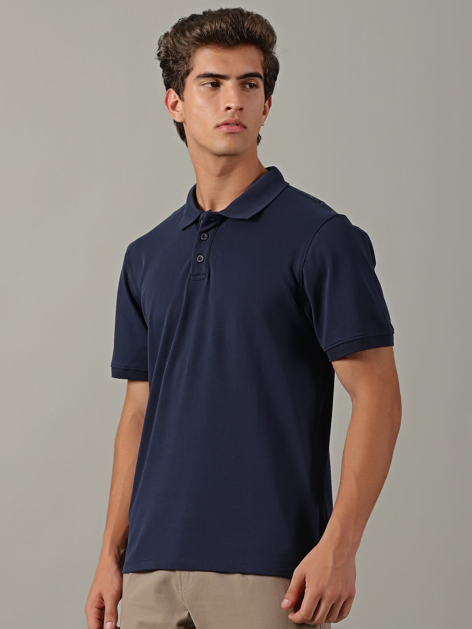 Men Navy Regular Fit T-Shirt