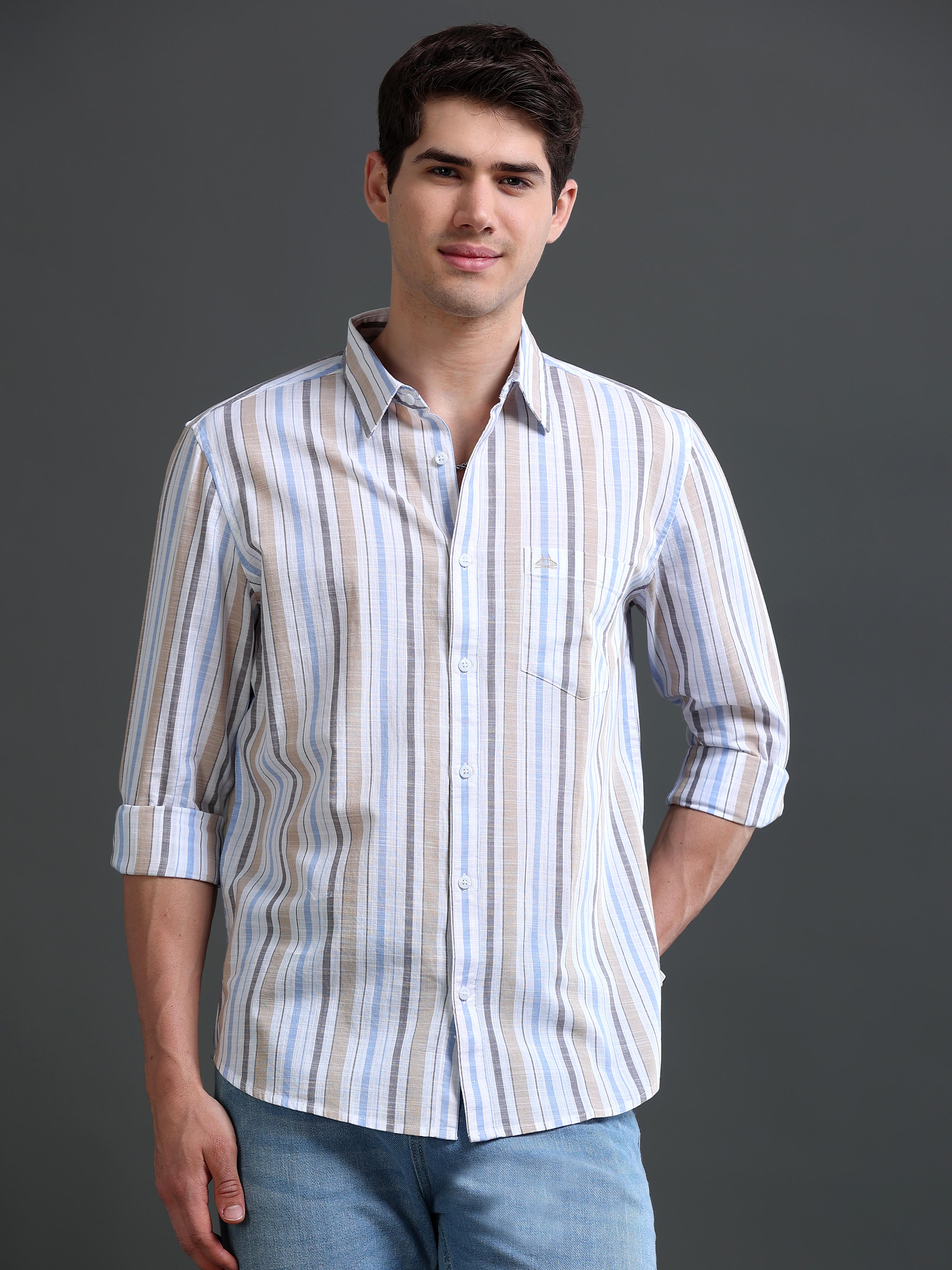 Men Multi Striped Shirt
