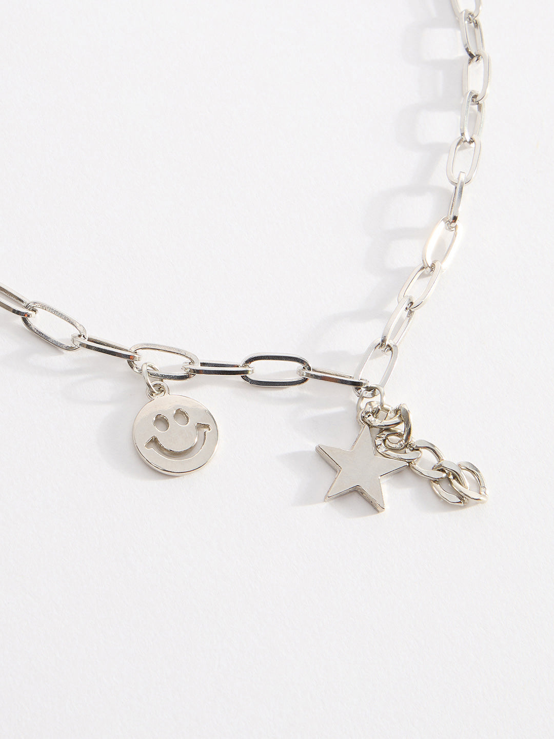Men Smiley Star Pendant Chain With Lobster Closure