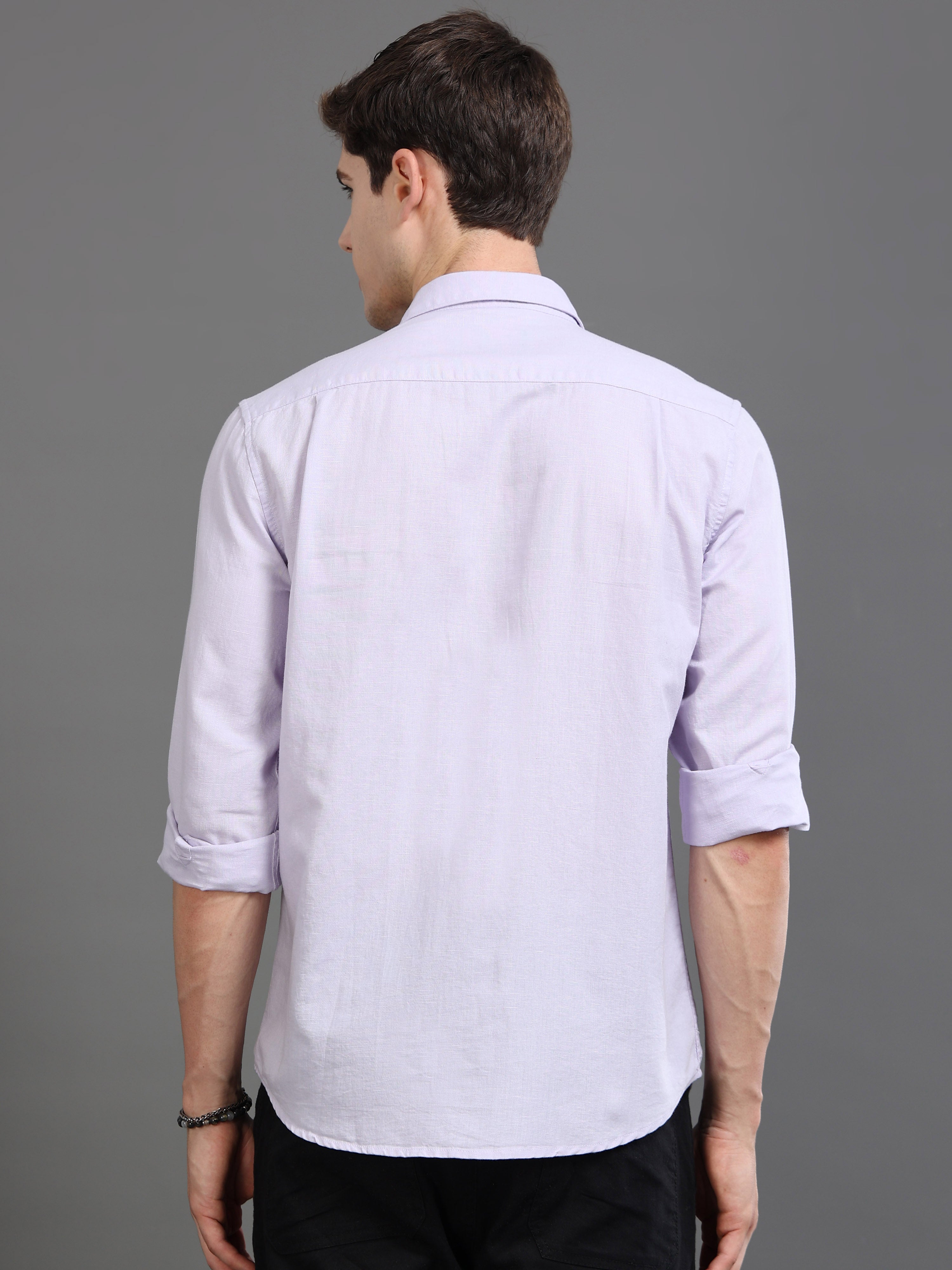 Men Purple Slim Fit Shirt