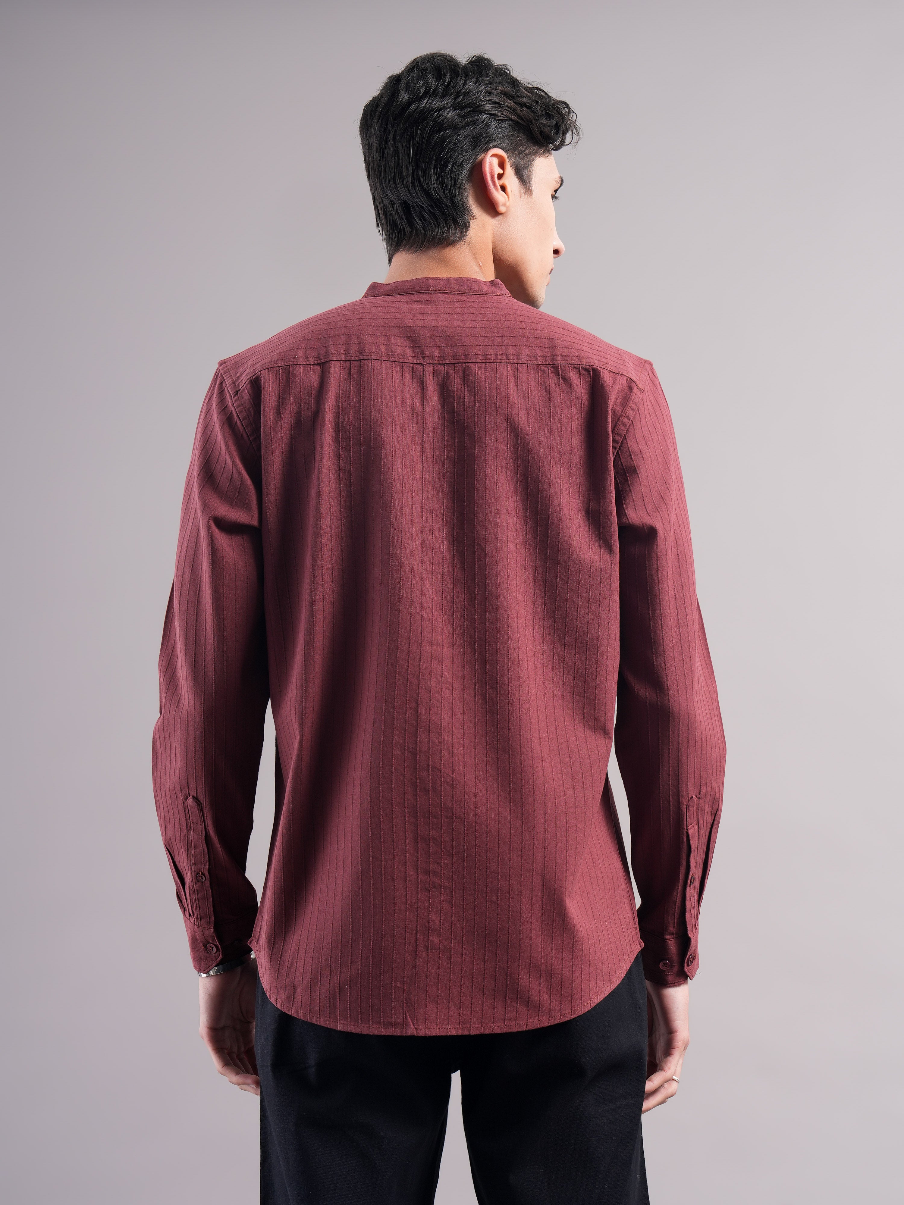 Men Cotton Striped Shirts