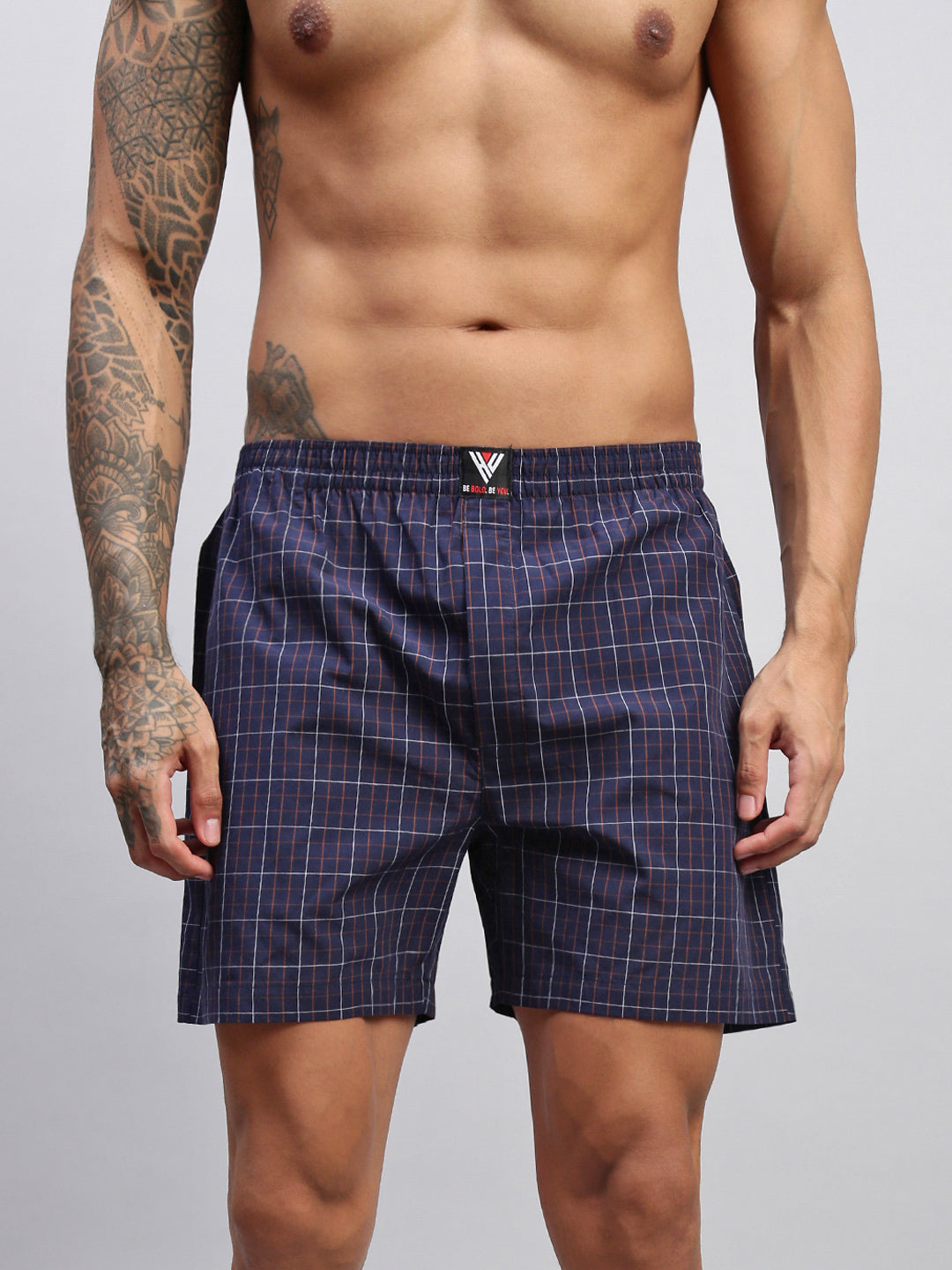 Men Striped Cotton Boxer Shorts