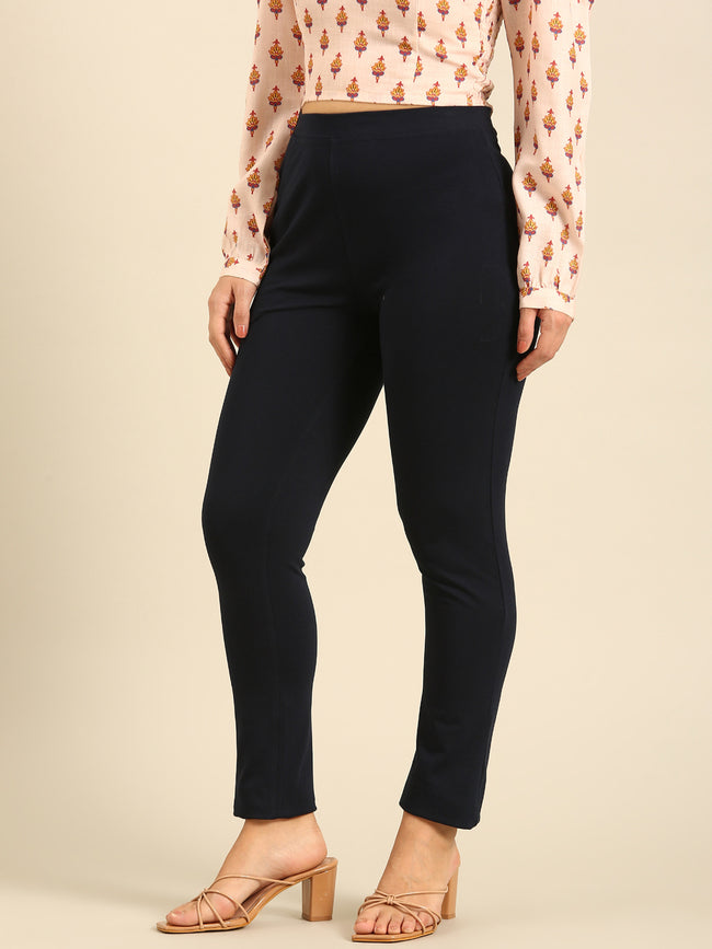 Women Black Casual Pants