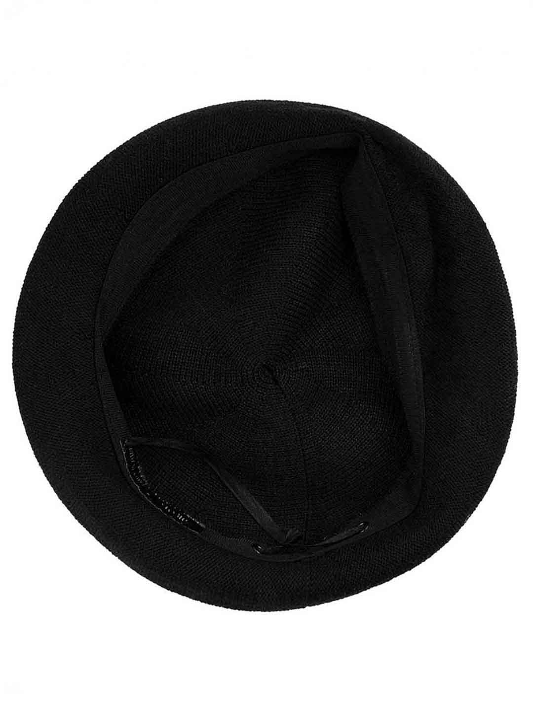 Black Wool Beret