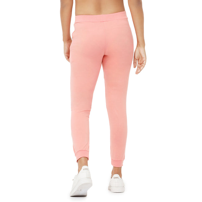 Women Peach Ankle Length Jogger Pant