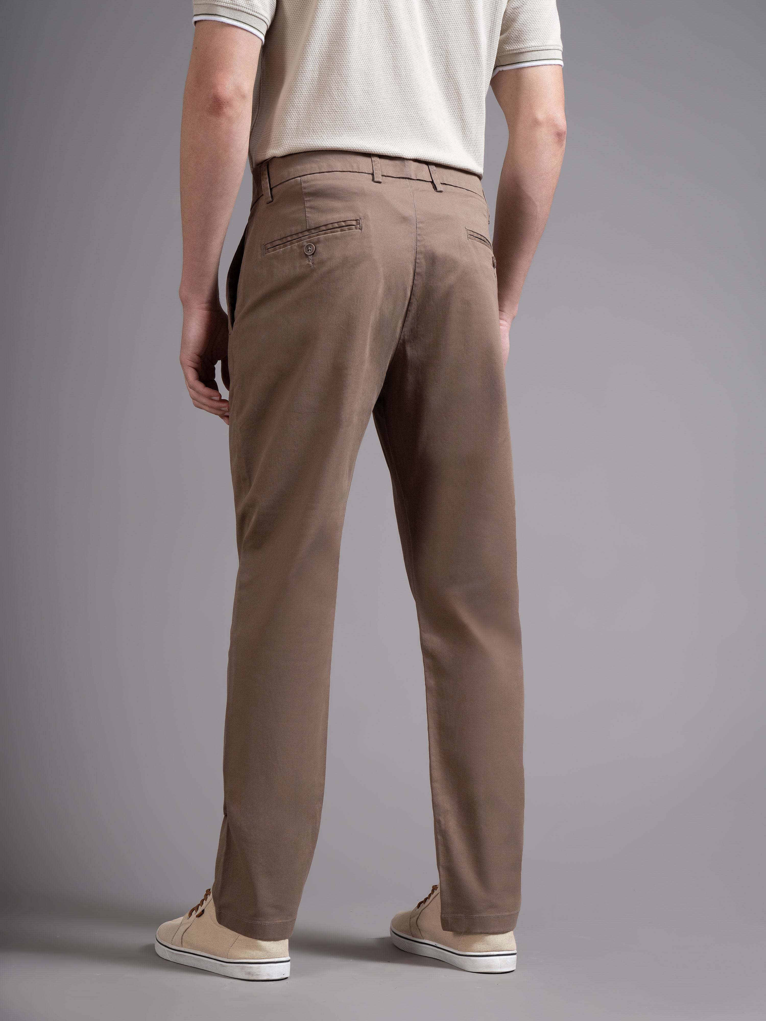 Men Brown Smart Slim Fit Chinos