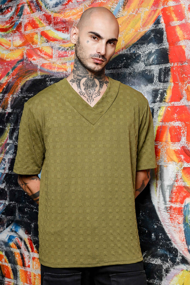 Unisex Olive Oversized T-shirt