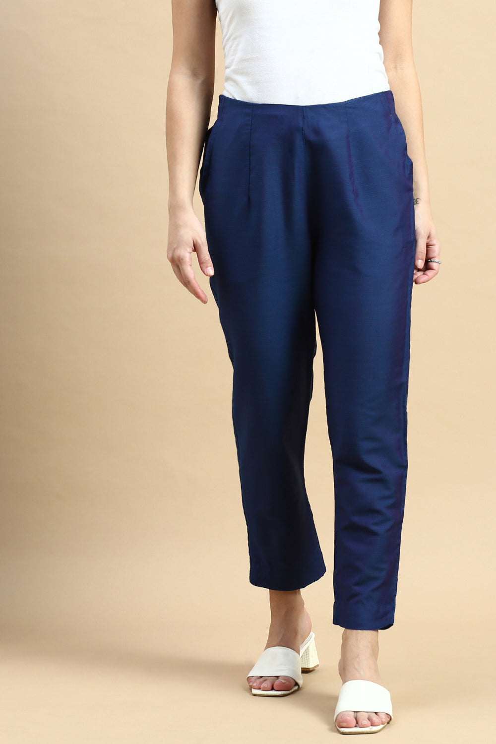 Women Teal Festive Pants