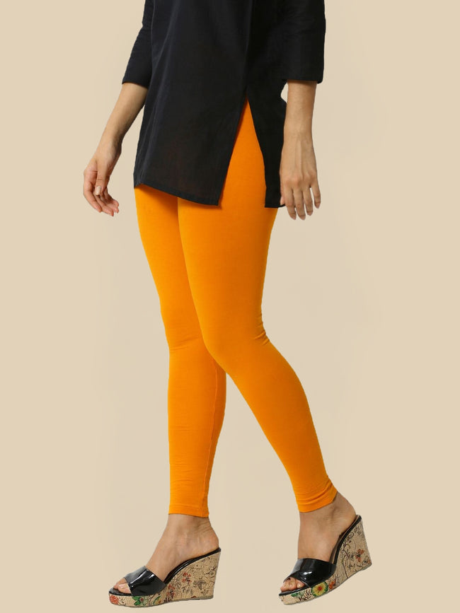 Women Yellow Casual Leggings