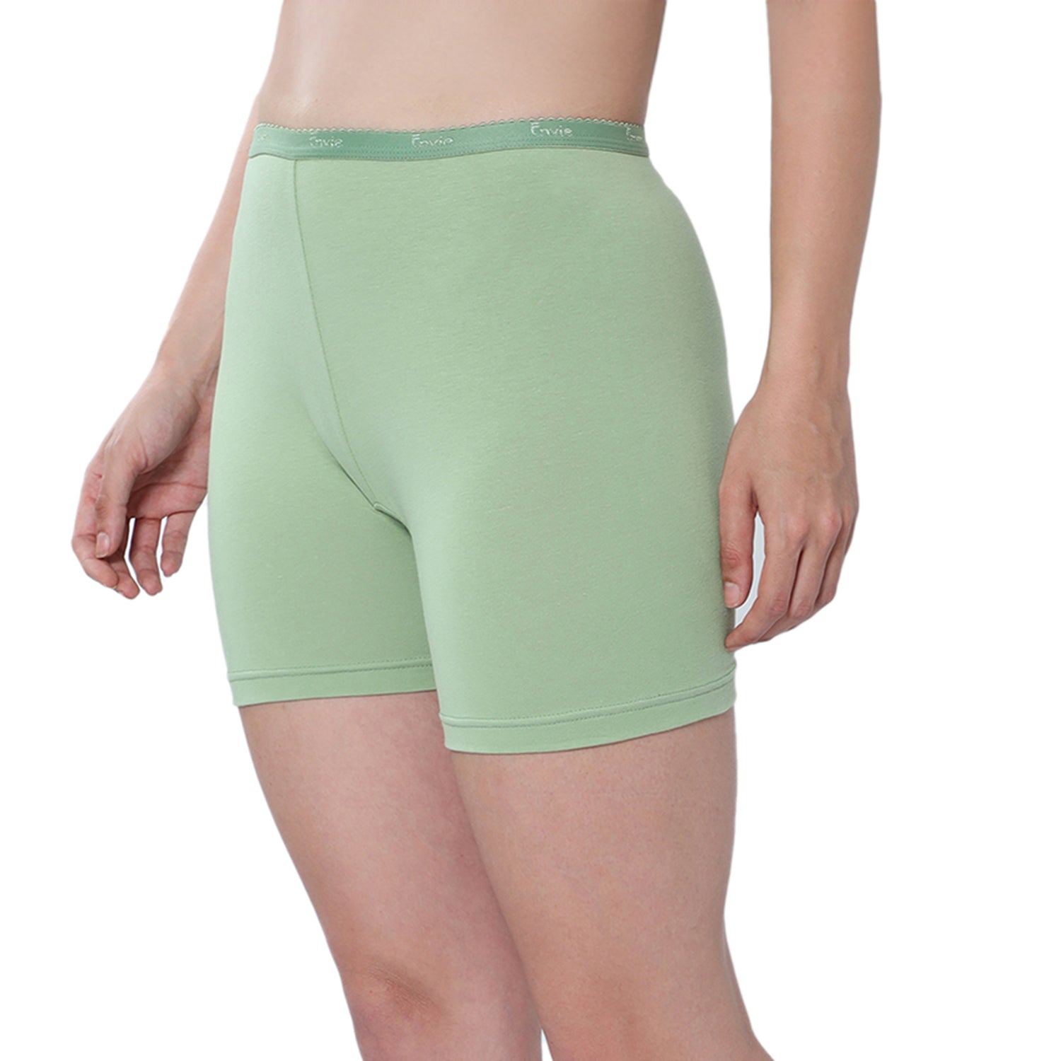 Women Green Cycling Shorts