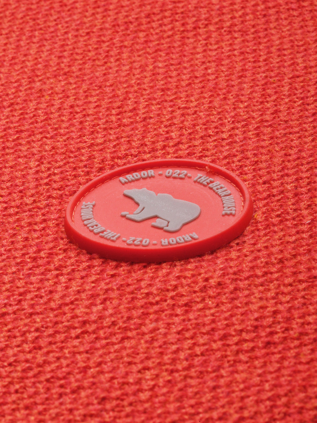 Men Ardor Edition Orange Self-Designed Slim Fit Knitted Pullover