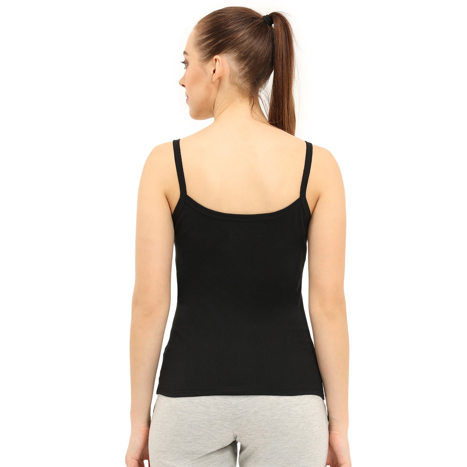 Regular Fit Round Neck Short Length Basic Camisole