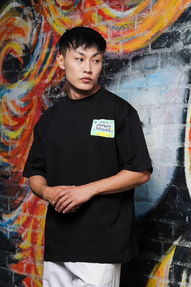 Unisex Black Vintage T-shirt