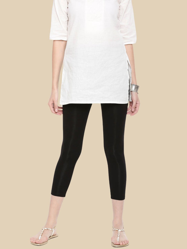 Women Black Casual Leggings