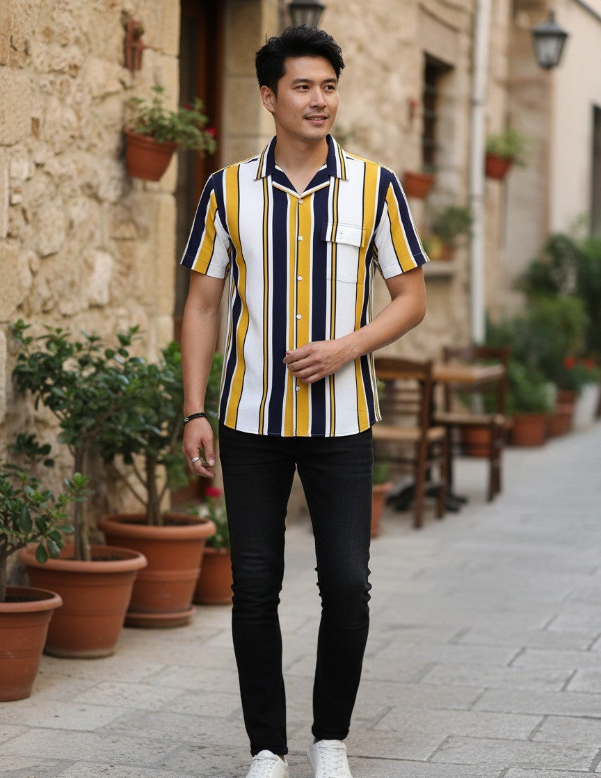 Men Multi Striped Shirt
