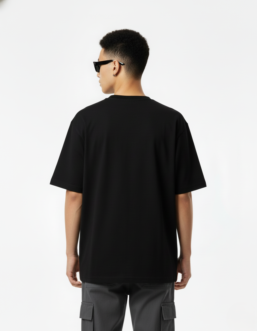 Men Printed Cotton Oversized T-Shirt