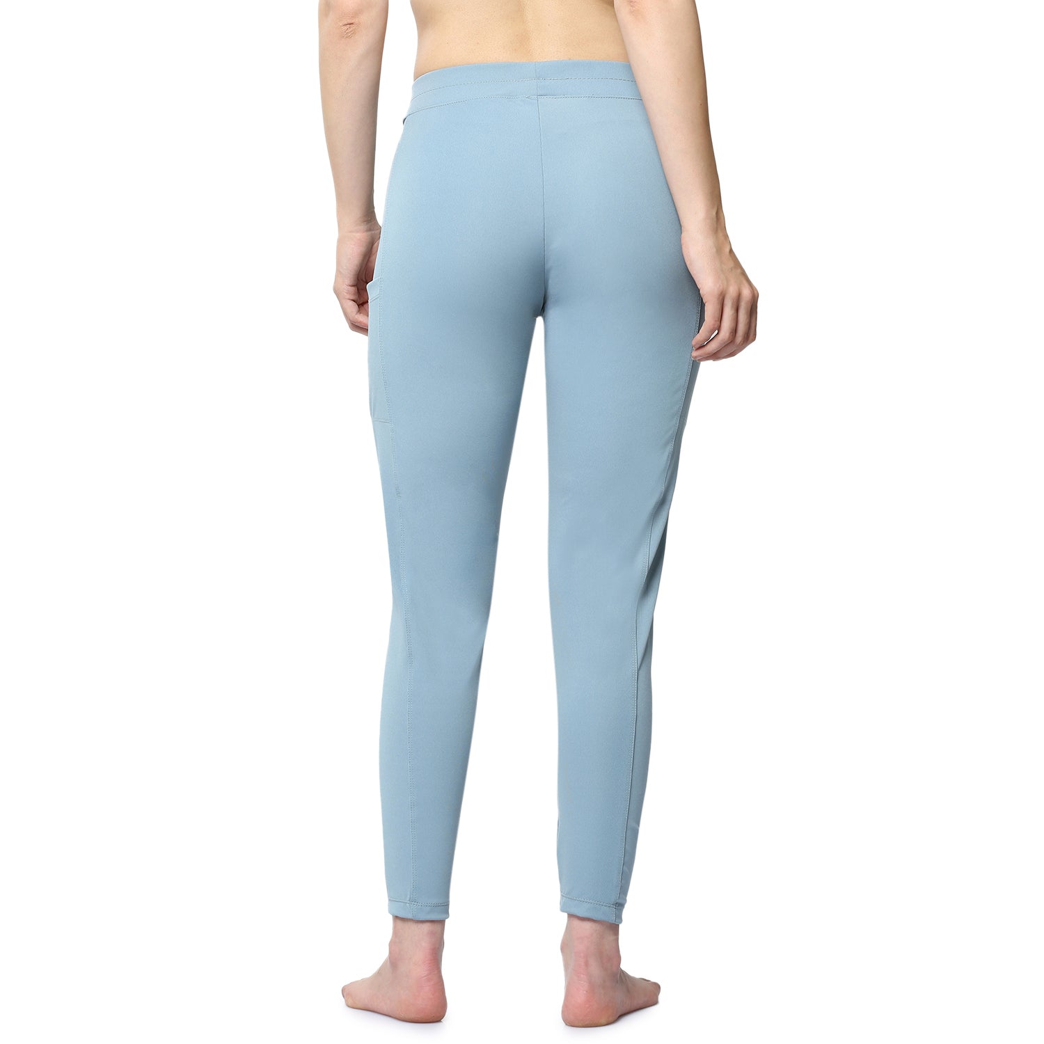 Women Blue Ankle Length Yoga Pant