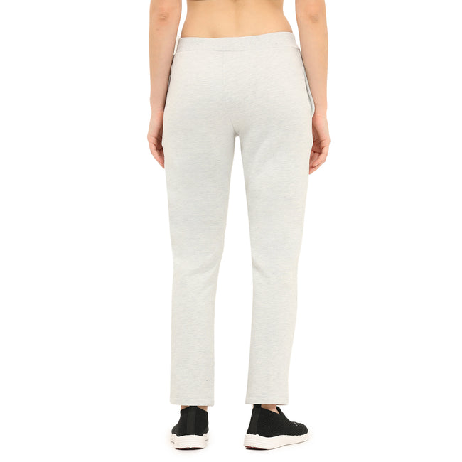 Women Grey Ankle Length Fleece Track Pant