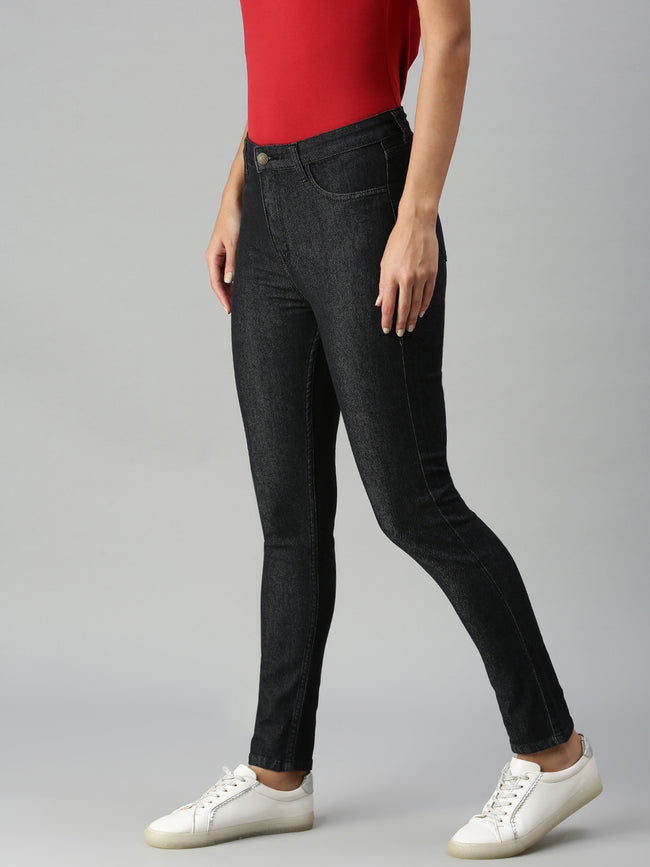 Women Black Casual Jegging
