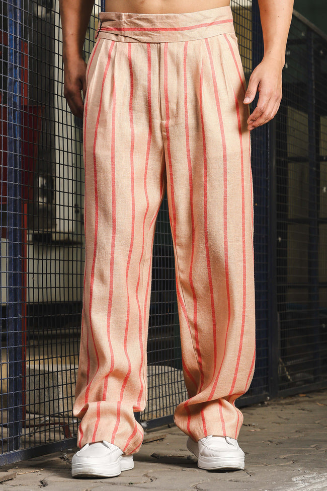 Men  Striped Gurkha Trousers