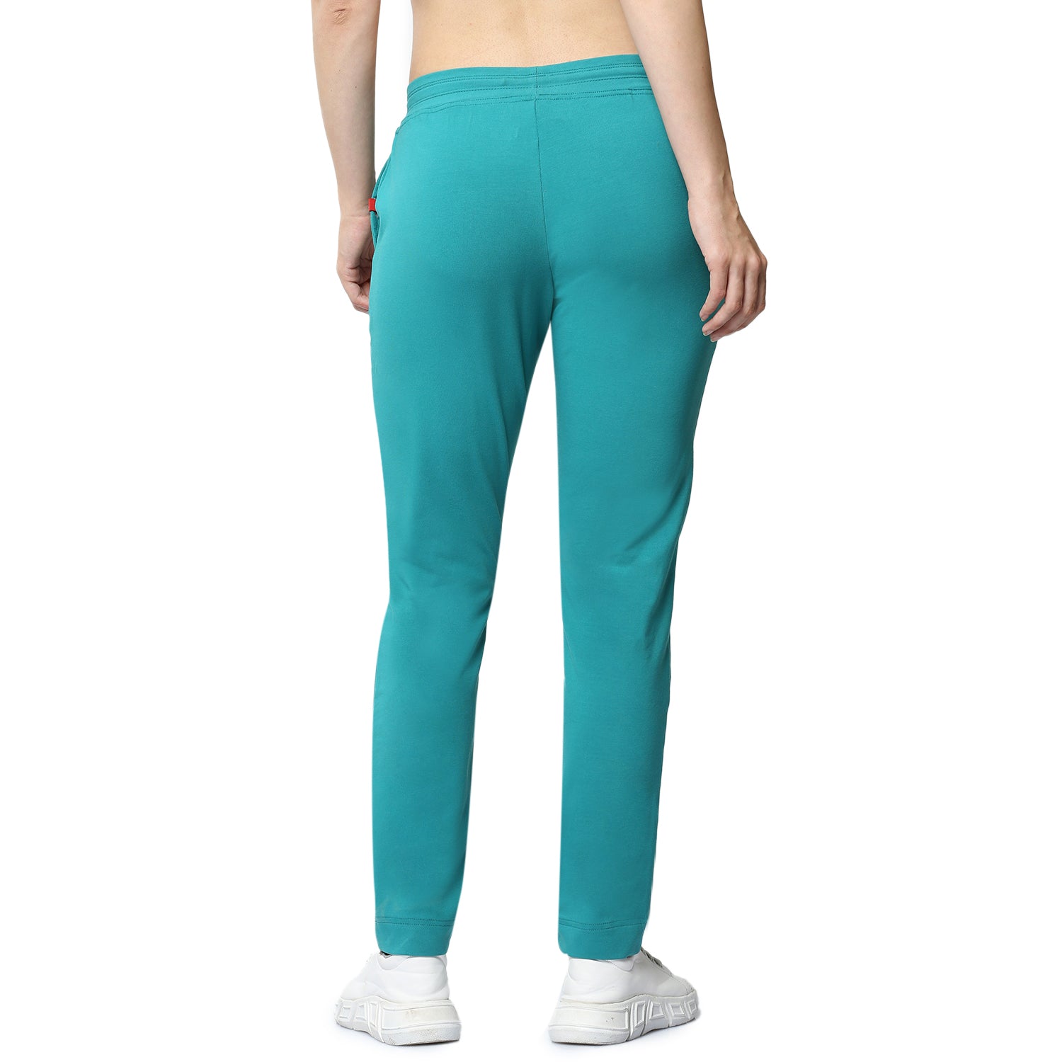 Women Green Ankle Length Track Pant