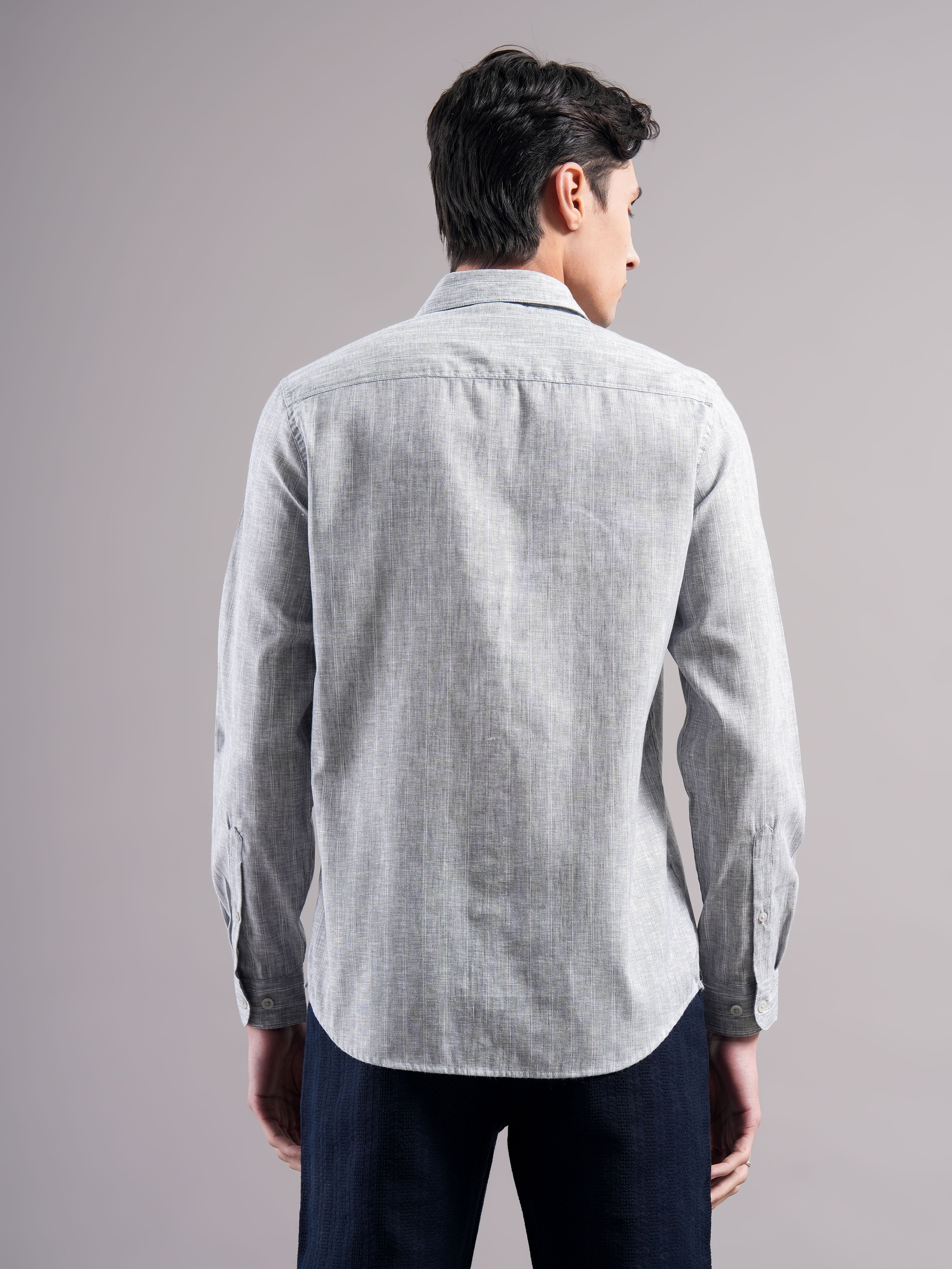 Men Polycotton Striped Shirts