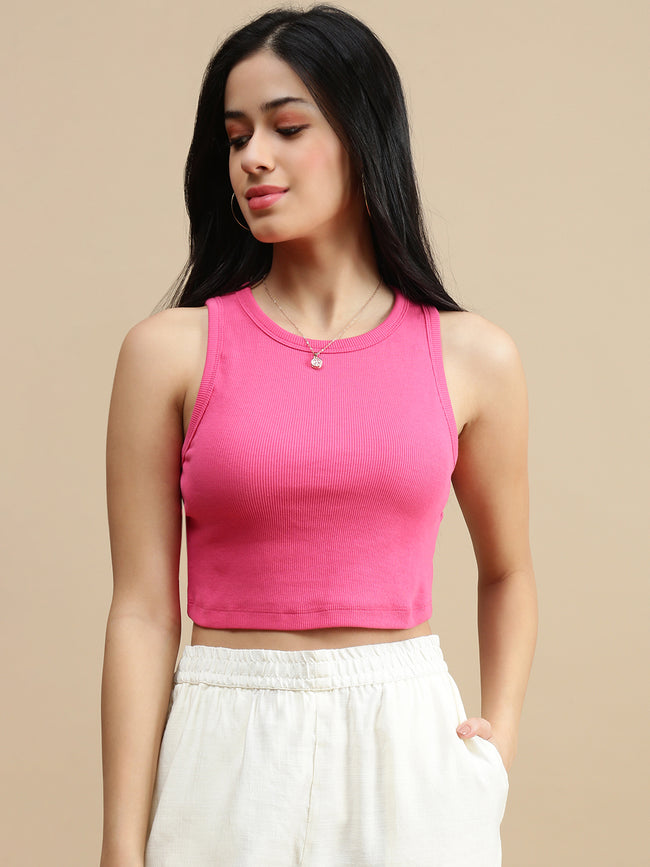 Women Pink Casual Top
